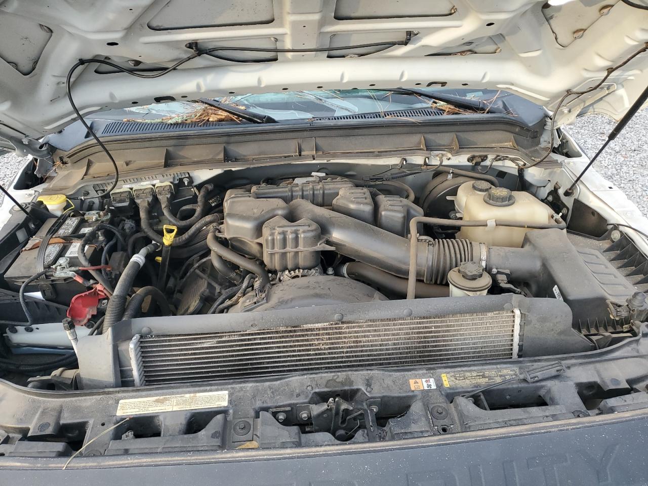 2015 Ford F250 VIN 1FT7X2A61FEA46019 Copart auction photo, top/roof / front end damage thumbnail 13