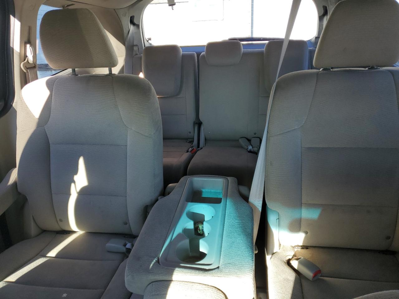 2011 Honda Odyssey VIN 5FNRL5H42BB044749 Copart auction photo, front end damage thumbnail 10