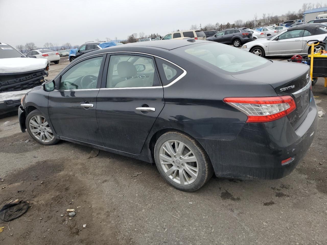 2013 Nissan Sentra VIN 3N1AB7AP2DL616233 Copart auction photo, front end / side damage thumbnail 2