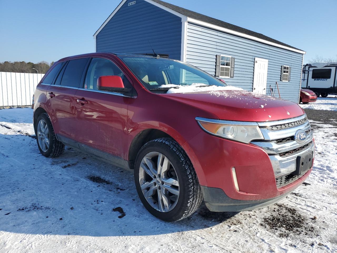 2011 Ford Edge VIN 2FMDK4KC2BBA51216 Copart auction photo, top/roof damage thumbnail 4
