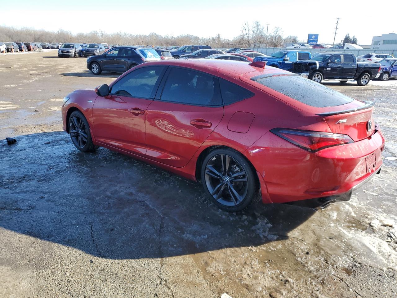 2023 Acura Integra VIN 19UDE4H35PA002521 Copart auction photo, side damage thumbnail 2