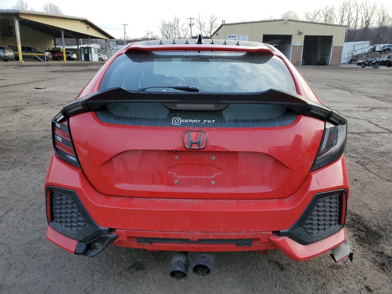 2019 Honda Civic VIN SHHFK7H48KU419186 Copart auction photo, rear end / side damage thumbnail 6