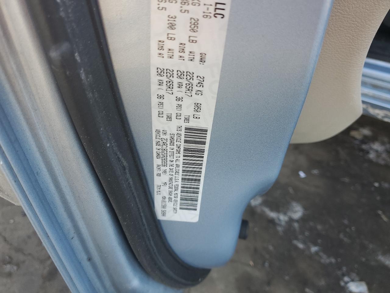 2016 Chrysler Town & Country VIN 2C4RC1BG2GR283936 Copart auction photo, rear end / minor dent/scratches damage thumbnail 15