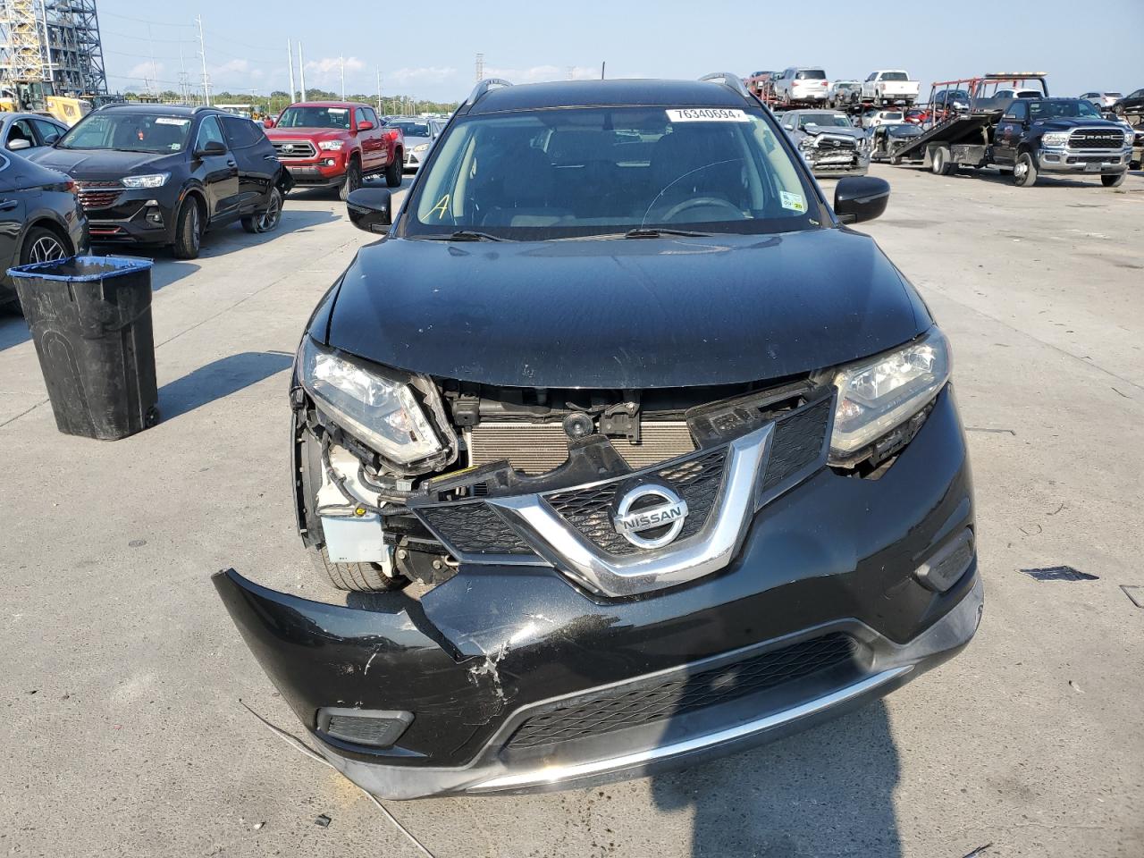 2016 Nissan Rogue VIN KNMAT2MT8GP726413 Copart auction photo, rear end / front end damage thumbnail 5