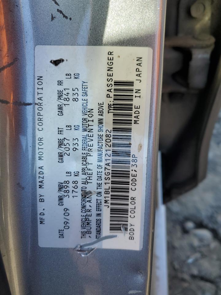 2010 Mazda 3 VIN JM1BL1SG7A1212082 Copart auction photo, rear end damage thumbnail 13