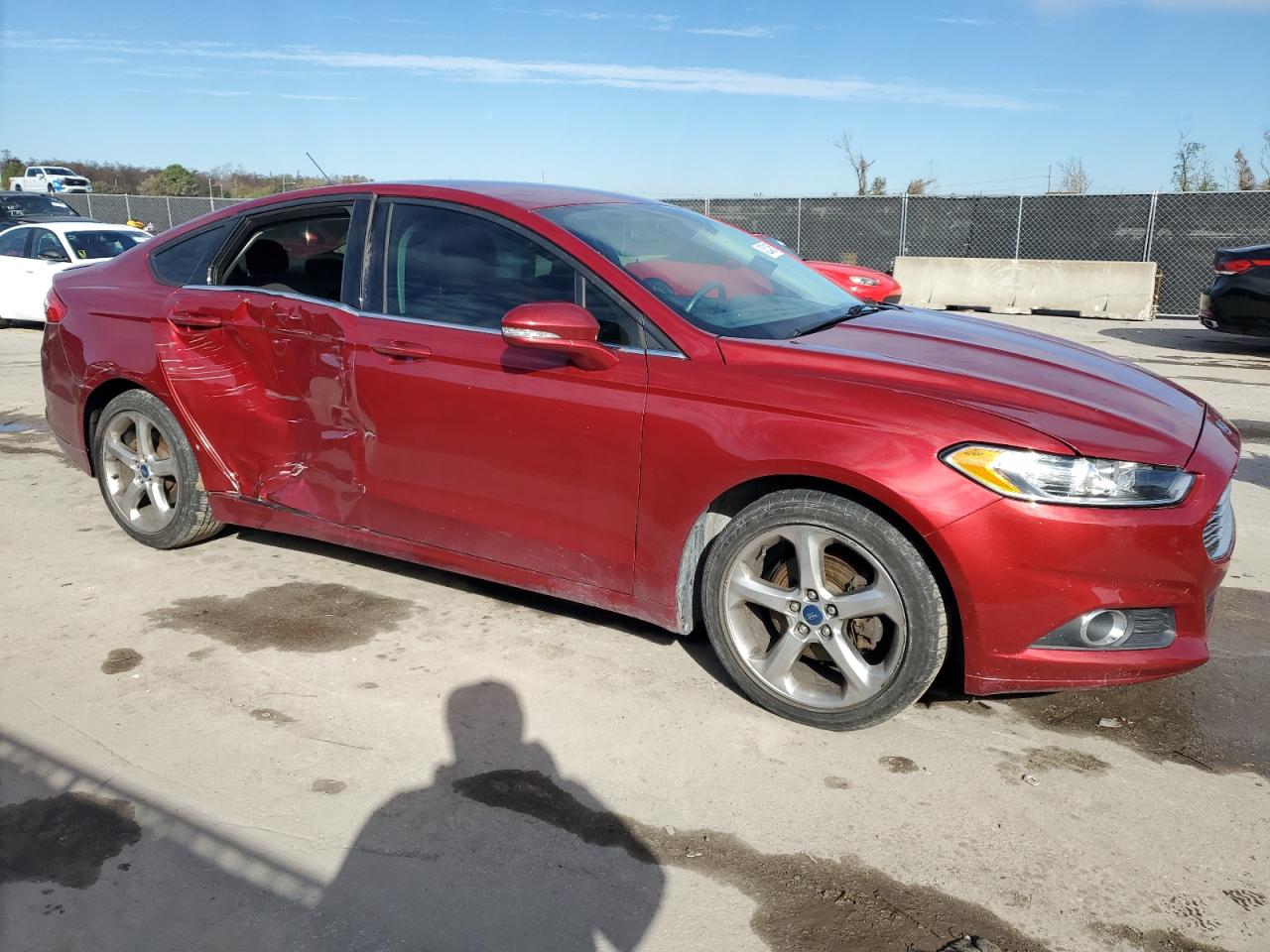 2013 Ford Fusion VIN 3FA6P0HR4DR167658 Copart auction photo, side / rear end damage thumbnail 4