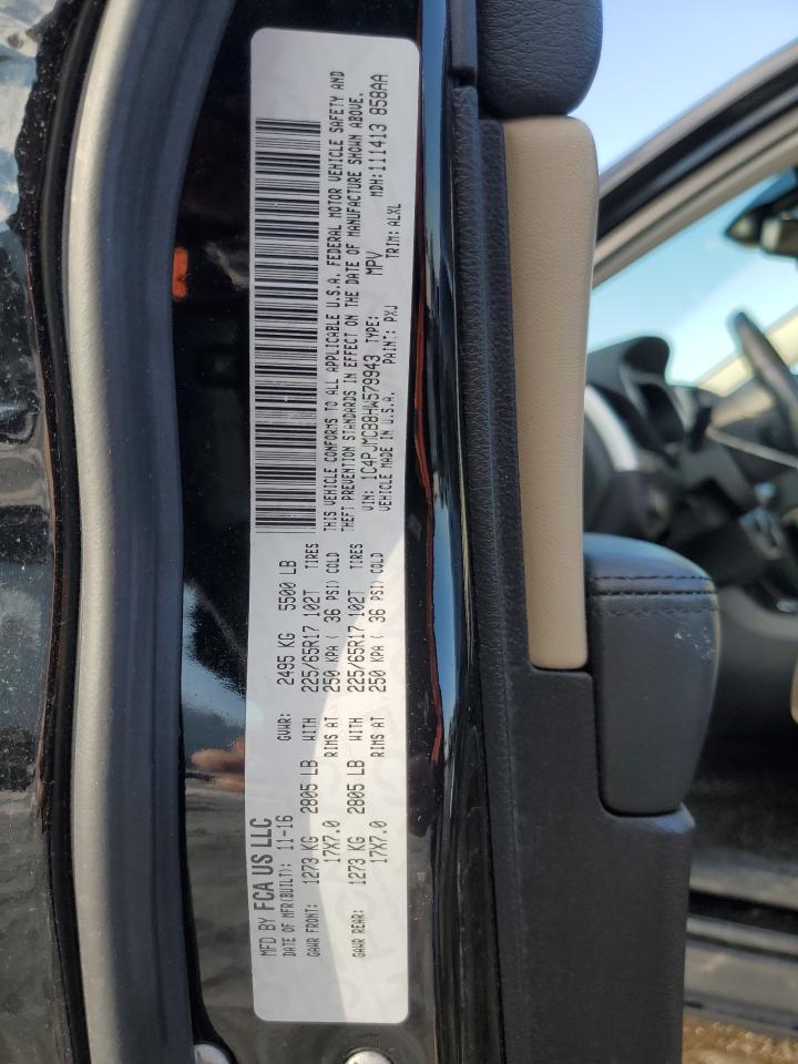2017 Jeep Grand Cherokee VIN 1C4PJMCB8HW579943 Copart auction photo, rear end / front end damage thumbnail 13