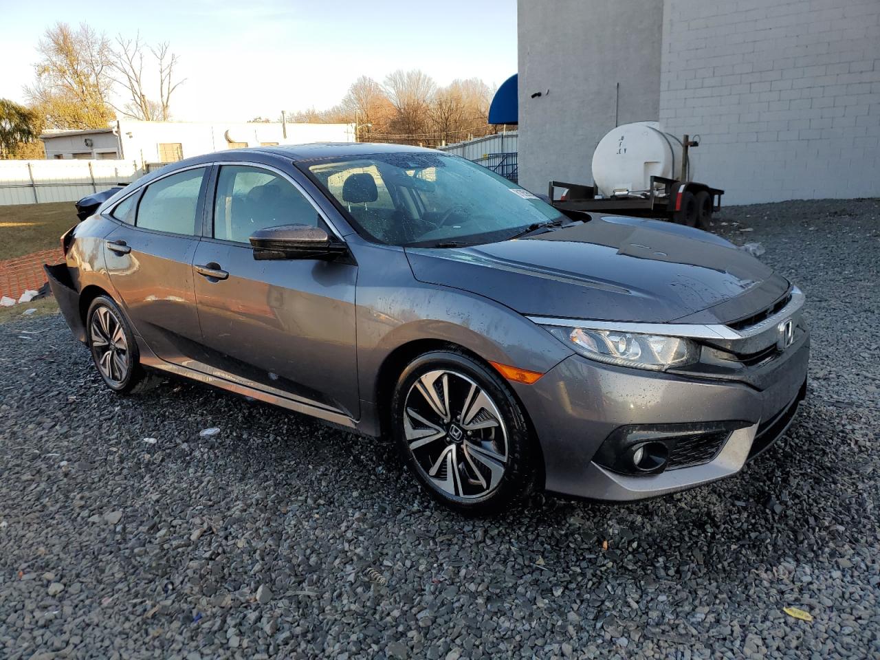 2018 Honda Civic VIN JHMFC1F42JX030951 Copart auction photo, rear end / front end damage thumbnail 4