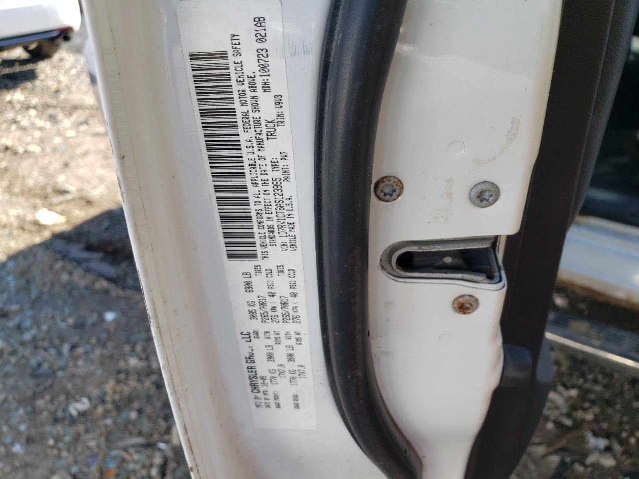 2010 Dodge RAM VIN 1D7RV1CT6AS123995 Copart auction photo, front end damage thumbnail 12