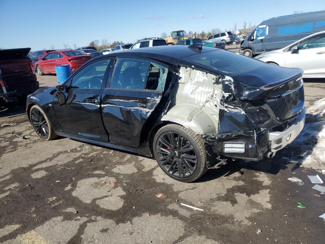 2020 Cadillac CT5 VIN 1G6DP5RK1L0125028 Copart auction photo, rear end / side damage thumbnail 2
