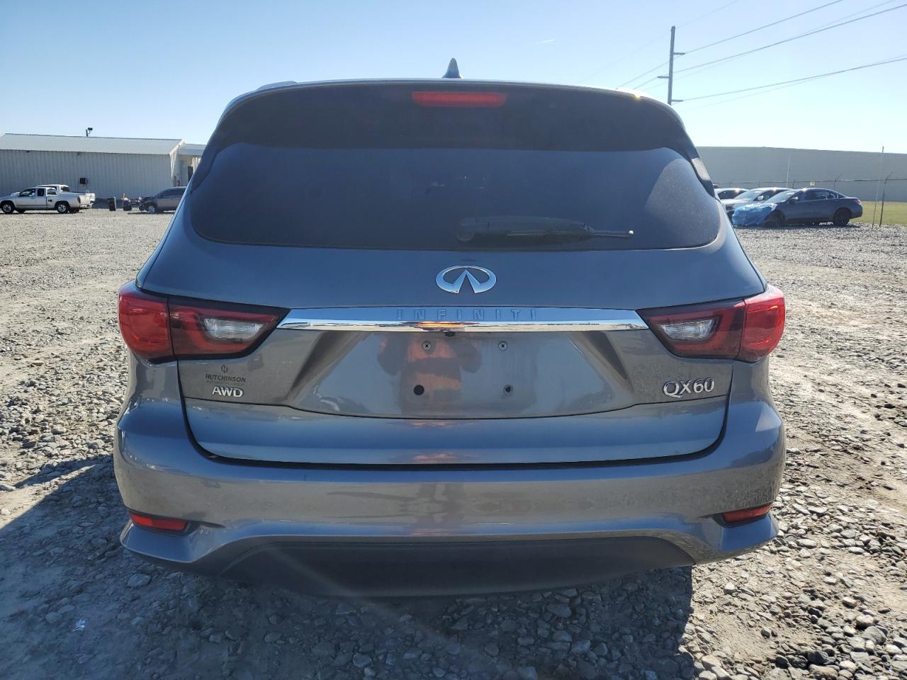 2019 Infiniti QX60 VIN 5N1DL0MM0KC529337 Copart auction photo, front end / side damage thumbnail 6