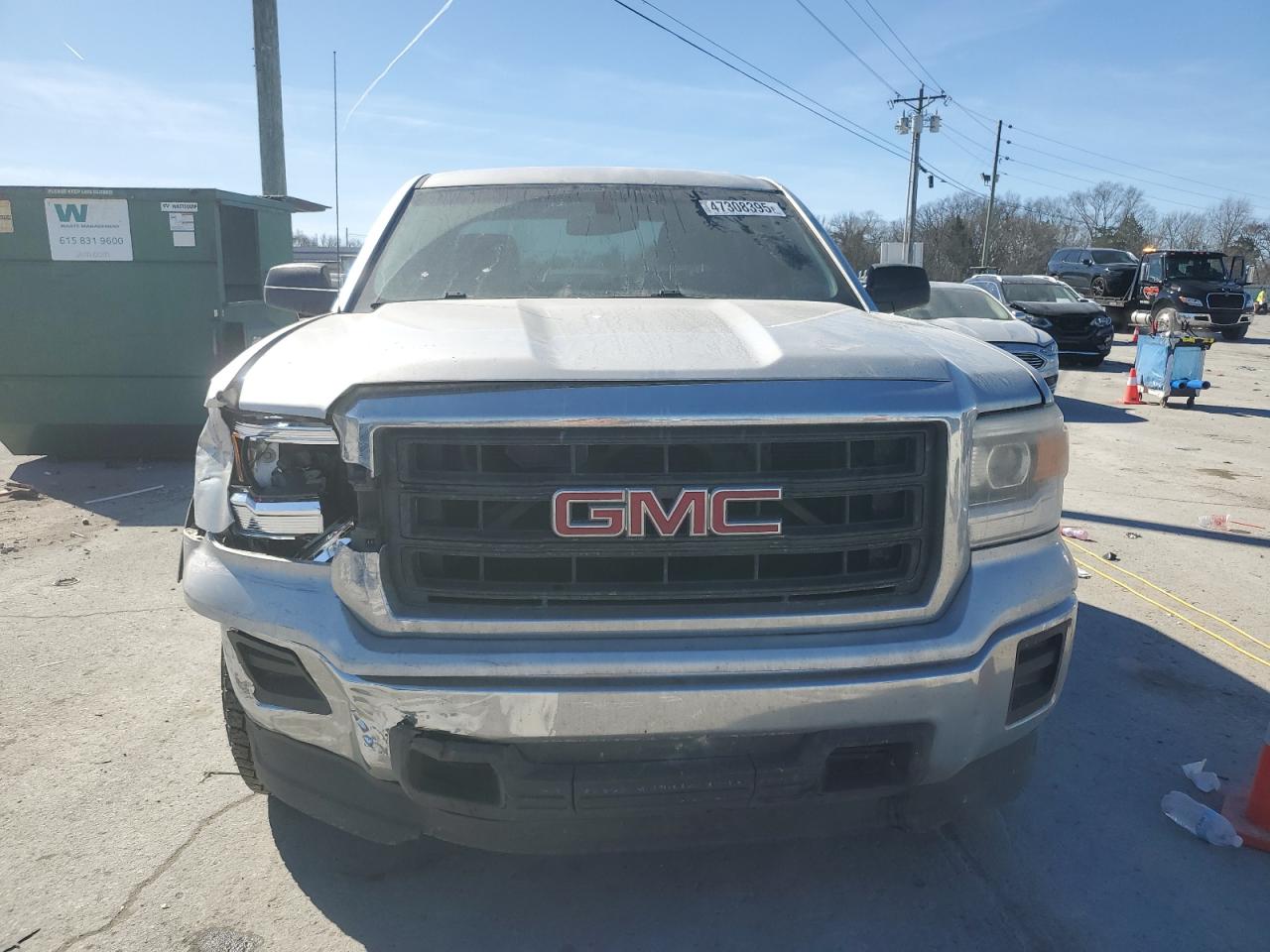 2014 GMC Sierra VIN 3GTP1TEC5EG470933 Copart auction photo, front end damage thumbnail 5