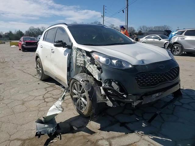 2021 KIA Sportage VIN KNDP63AC6M7858187 Copart auction photo, front end / side damage thumbnail 12