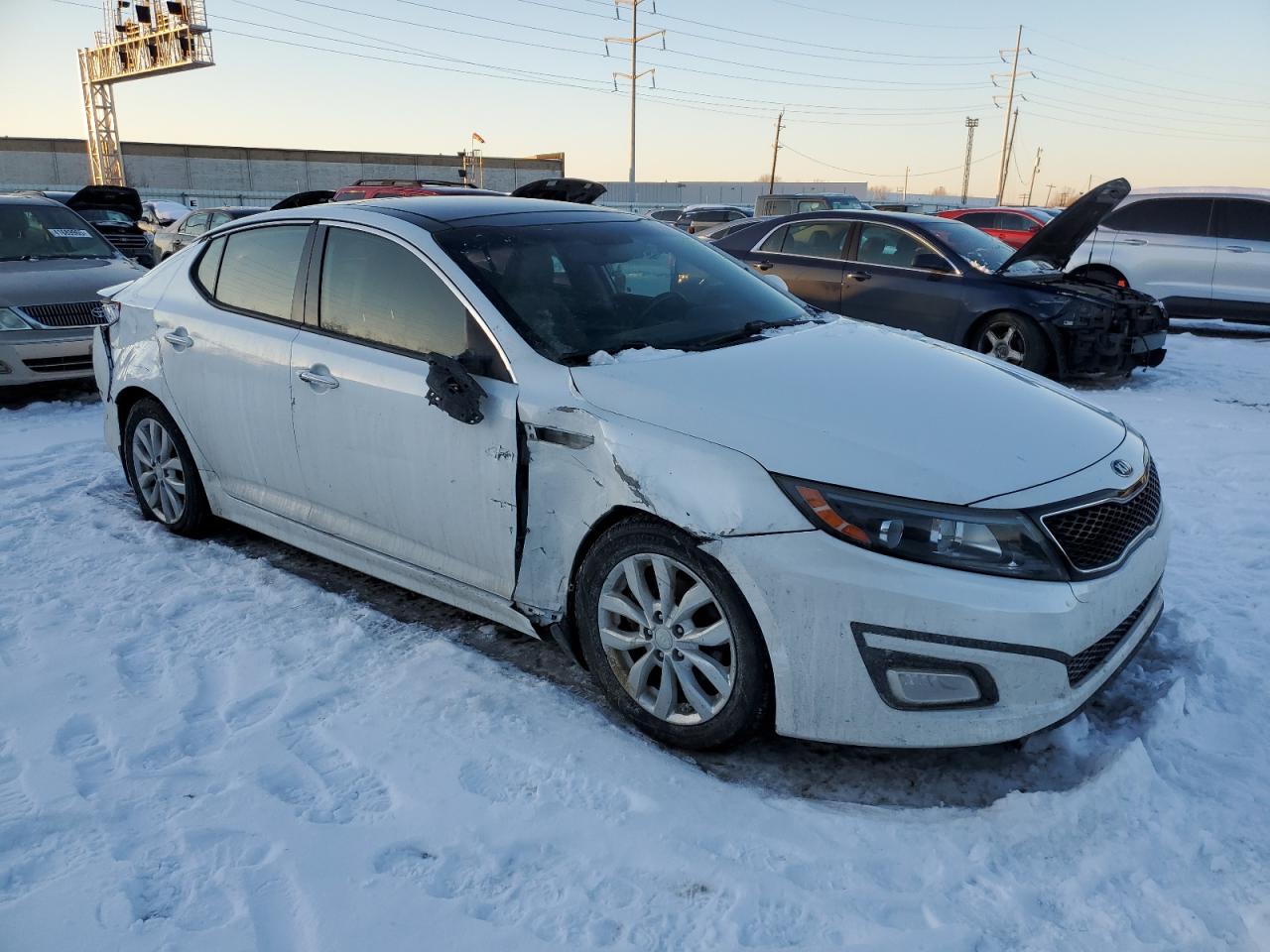 2015 KIA Optima VIN 5XXGN4A75FG452424 Copart auction photo, all over damage thumbnail 4