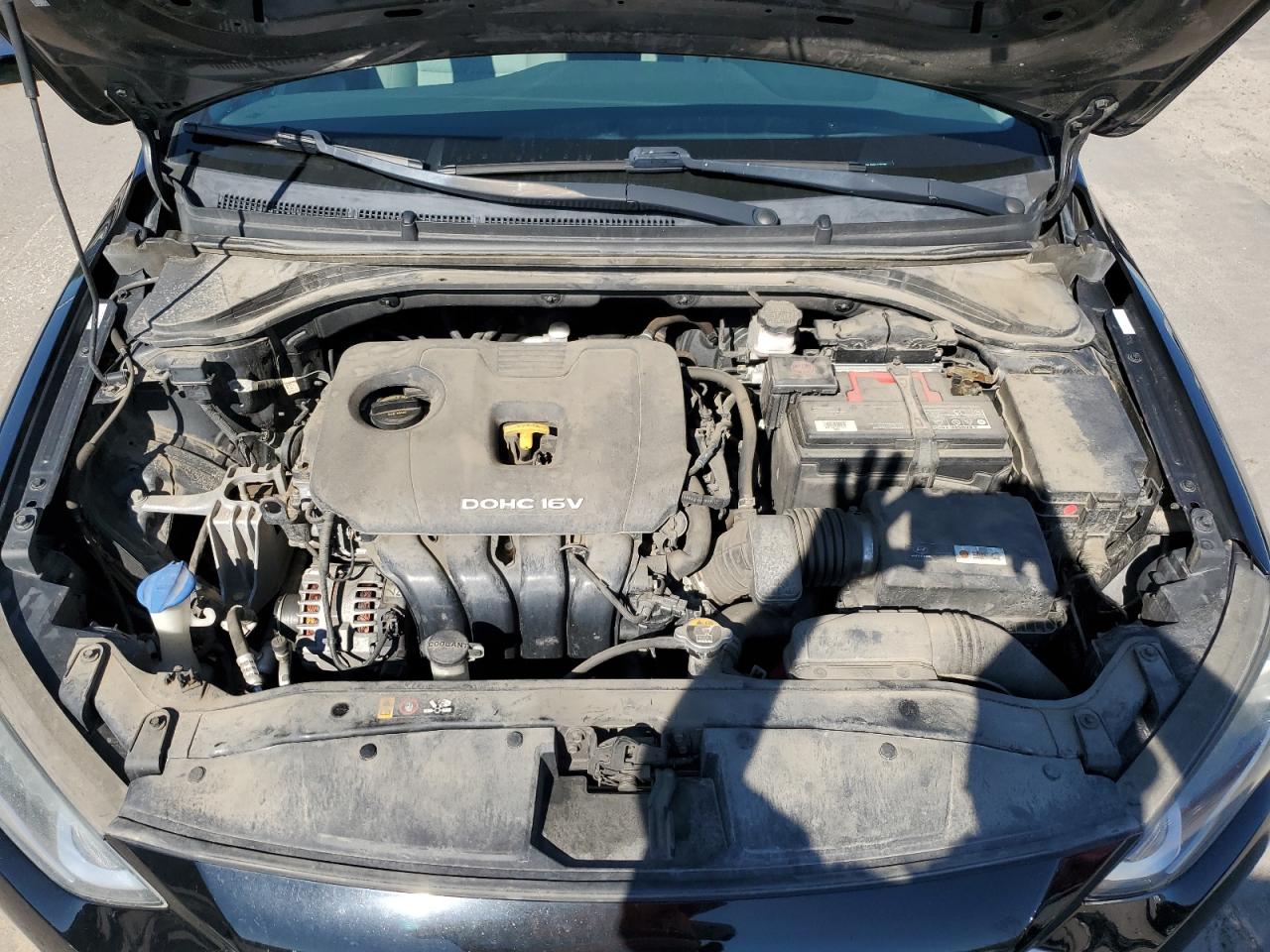 2017 Hyundai Elantra VIN KMHD74LF6HU179794 Copart auction photo, rear end / hail damage thumbnail 11