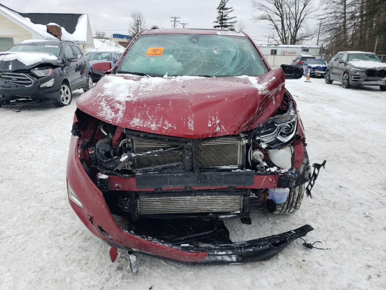 2020 Chevrolet Equinox VIN 3GNAXKEV4LS529262 Copart auction photo, front end damage thumbnail 5