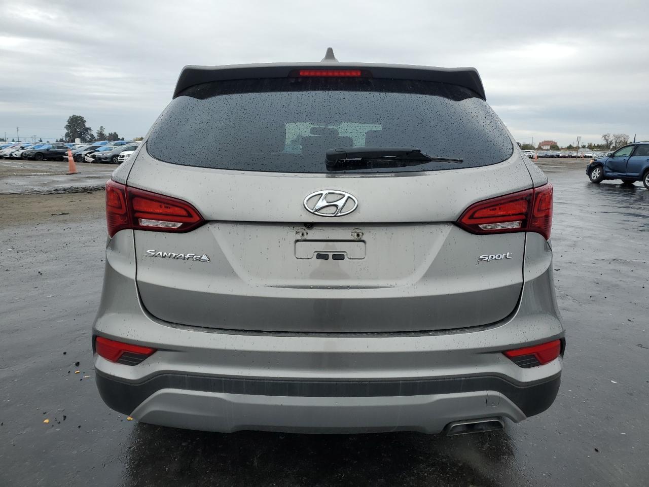 2017 Hyundai Santa Fe VIN 5XYZT3LB2HG383734 Copart auction photo, front end / side damage thumbnail 6
