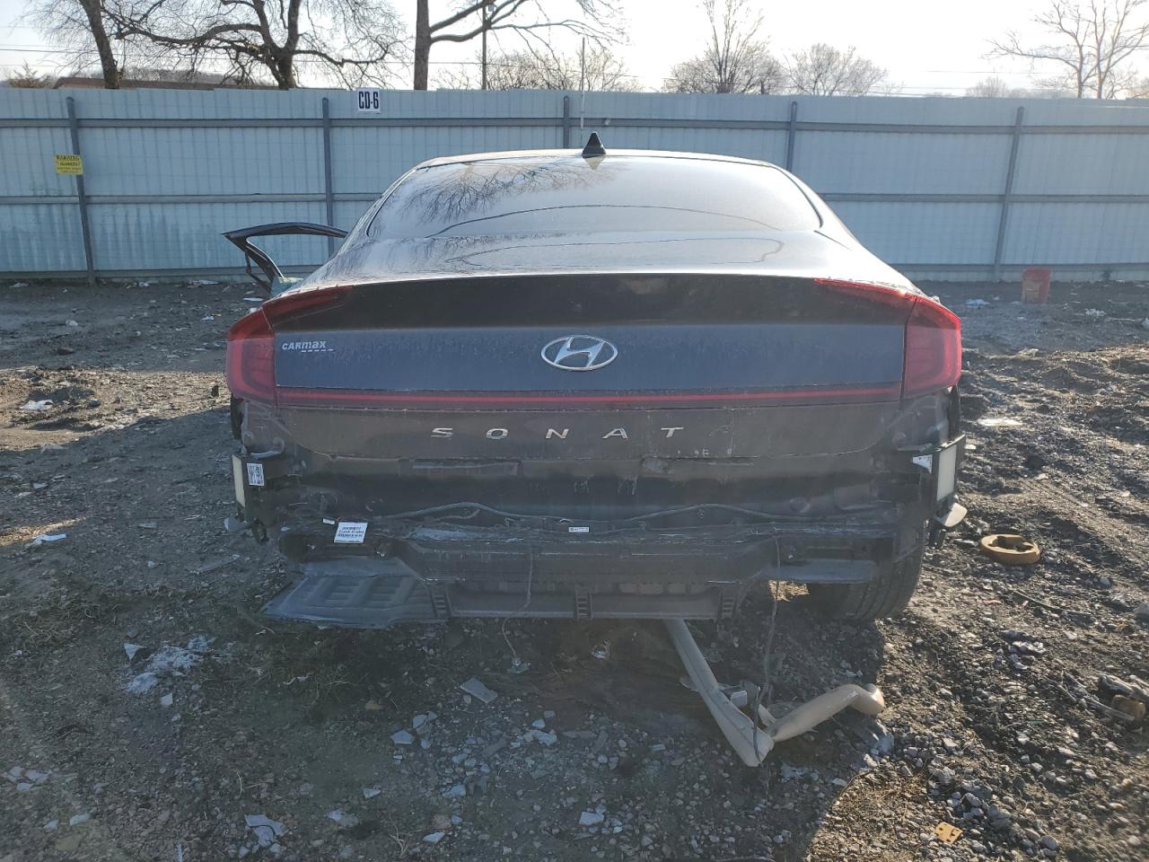 2020 Hyundai Sonata VIN 5NPEF4JA7LH038044 Copart auction photo, all over damage thumbnail 6