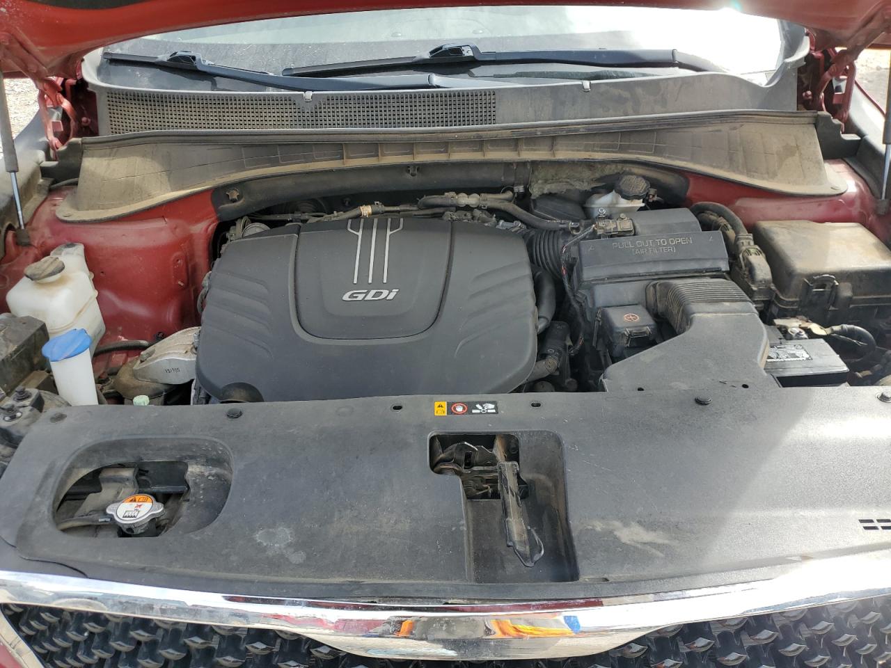 2016 KIA Sorento VIN 5XYPH4A59GG152422 Copart auction photo, front end / minor dent/scratches damage thumbnail 12