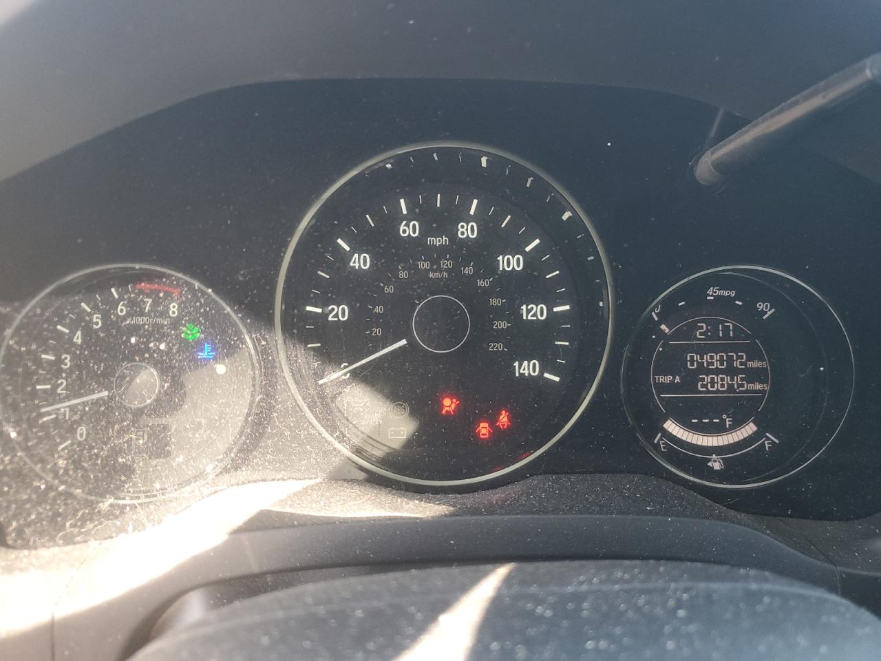 2016 Honda HR-V VIN 3CZRU6H73GM740871 Copart auction photo, front end damage thumbnail 9