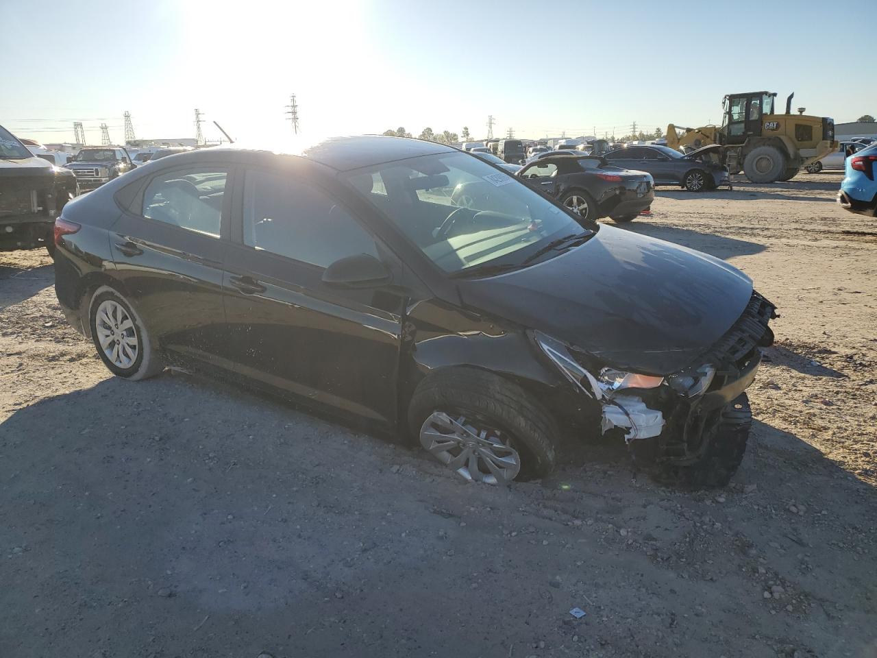 2022 Hyundai Accent VIN 3KPC24A68NE168081 Copart auction photo, all over damage thumbnail 4