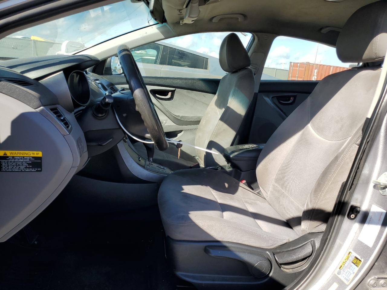 2013 Hyundai Elantra VIN KMHDH4AEXDU722808 Copart auction photo, side / rear end damage thumbnail 7
