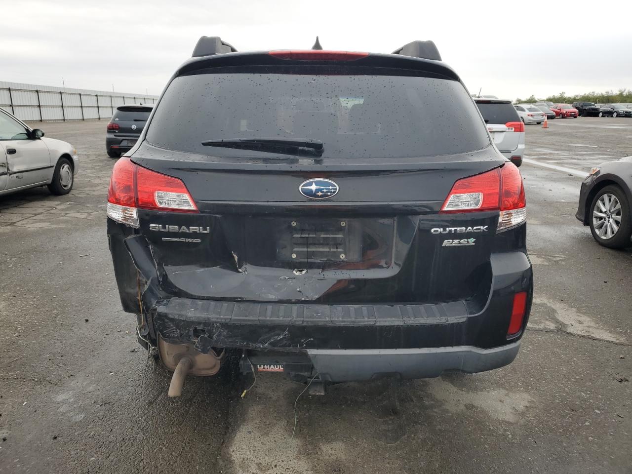 2011 Subaru Outback VIN 4S4BRBLC6B3355185 Copart auction photo, rear end damage thumbnail 6