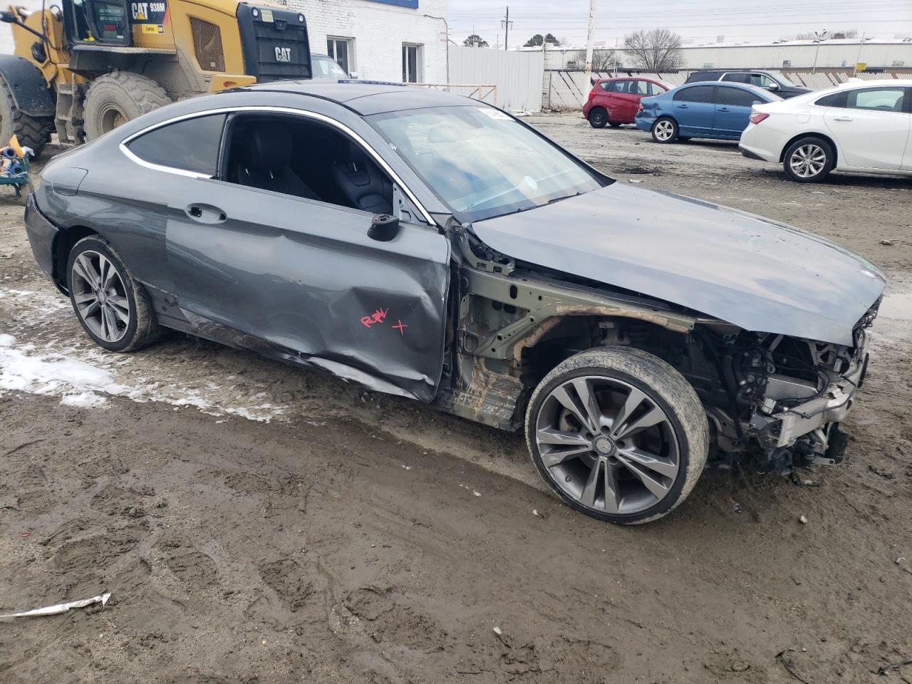 2017 Mercedes-Benz C-klasse VIN WDDWJ4KB0HF462070 Copart auction photo, undercarriage / all over damage thumbnail 4