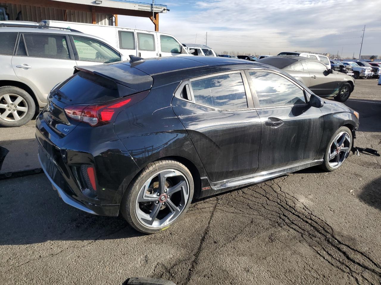 2020 Hyundai Veloster VIN KMHTH6AB6LU024403 Copart auction photo, front end damage thumbnail 3
