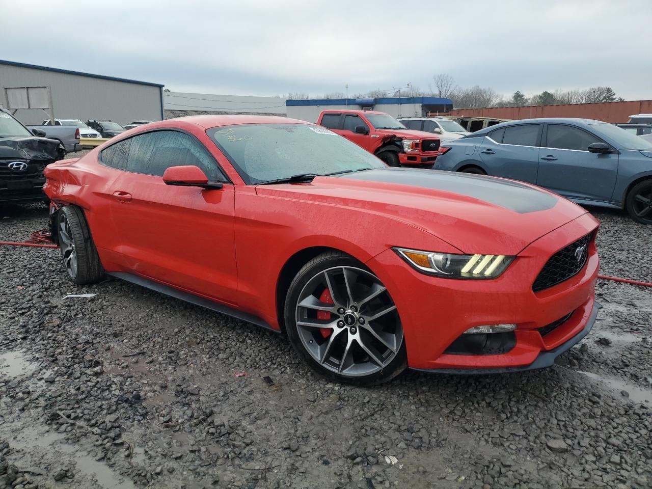 2016 Ford Mustang VIN 1FA6P8TH3G5240832 Copart auction photo, rear end damage thumbnail 4