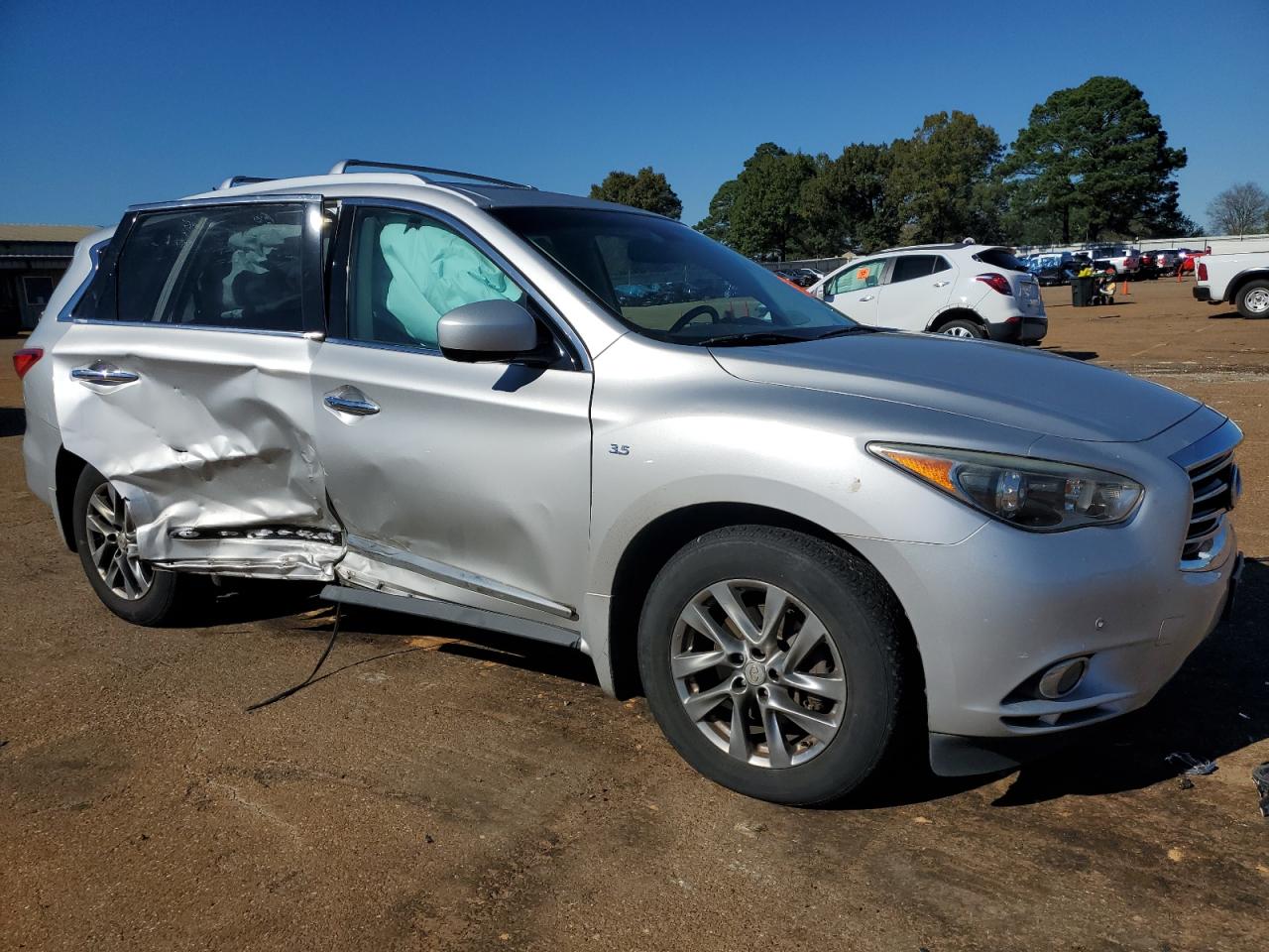2015 Infiniti QX60 VIN 5N1AL0MM8FC540224 Copart auction photo, side / mechanical damage thumbnail 4