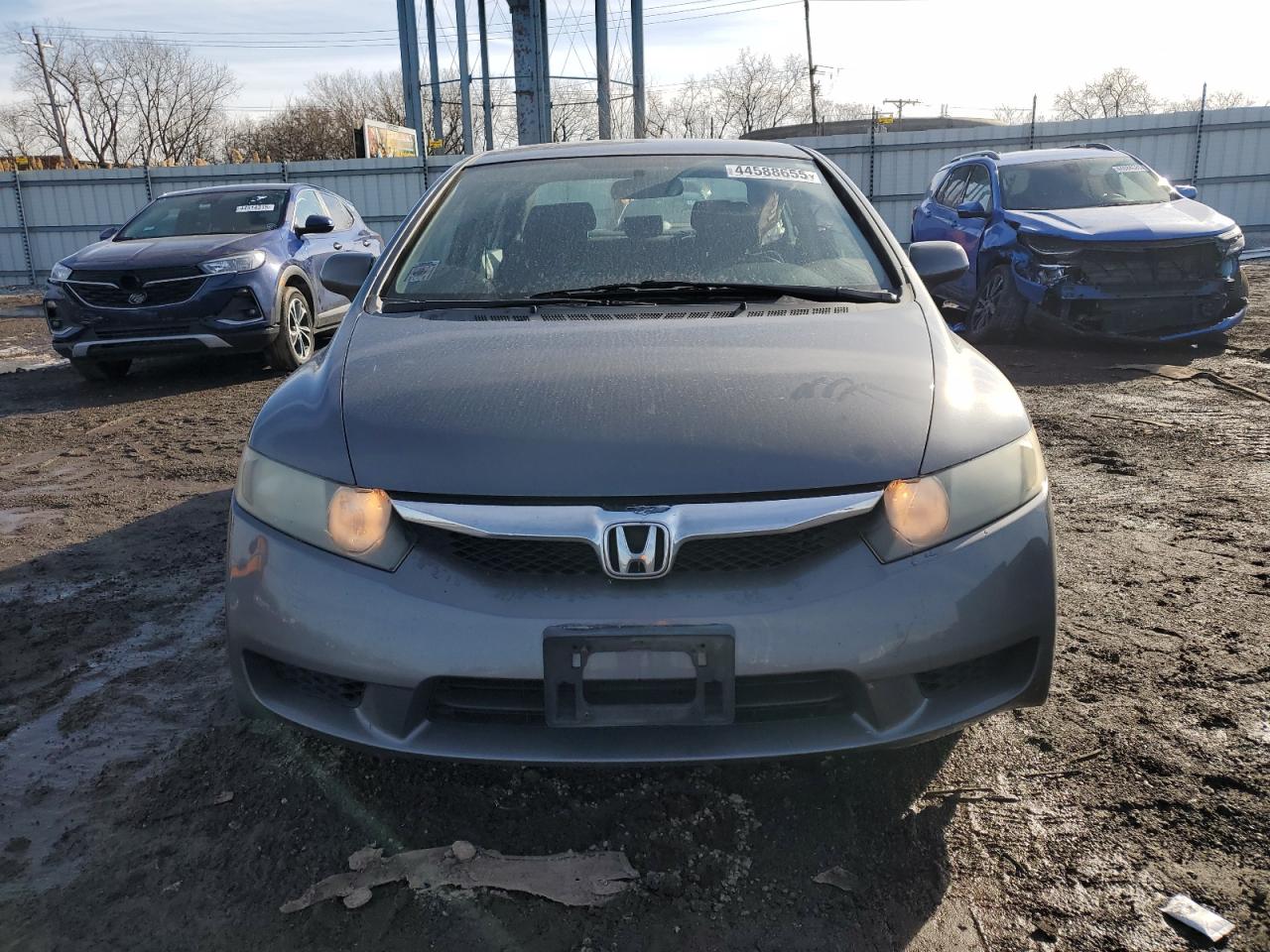 2009 Honda Civic VIN 19XFA16679E041478 Copart auction photo, side damage thumbnail 5