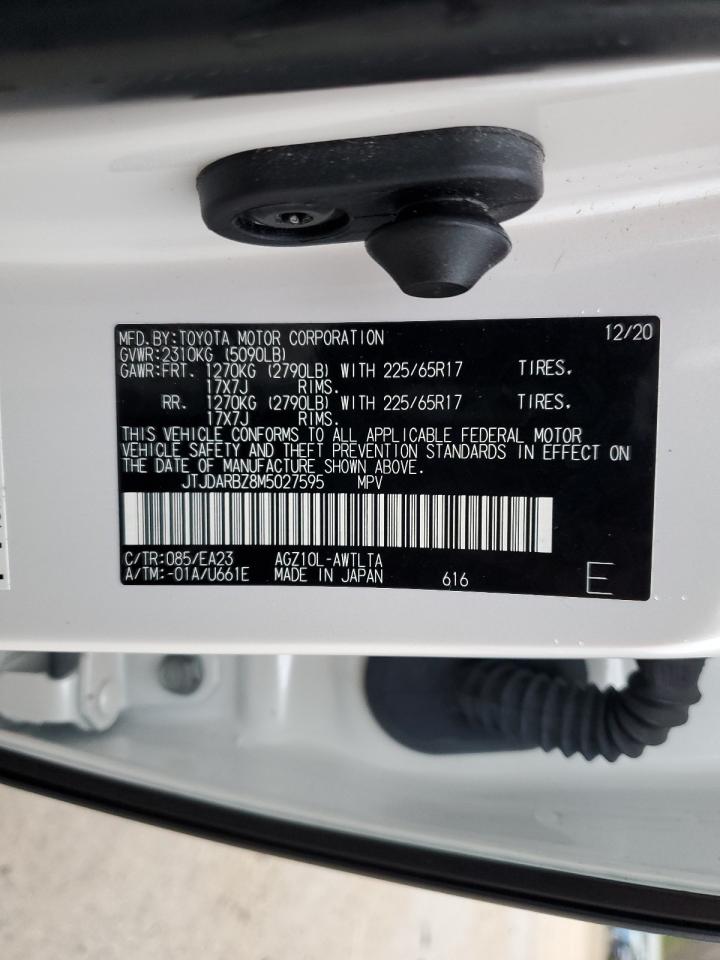 2021 Lexus NX VIN JTJDARBZ8M5027595 Copart auction photo, front end damage thumbnail 15