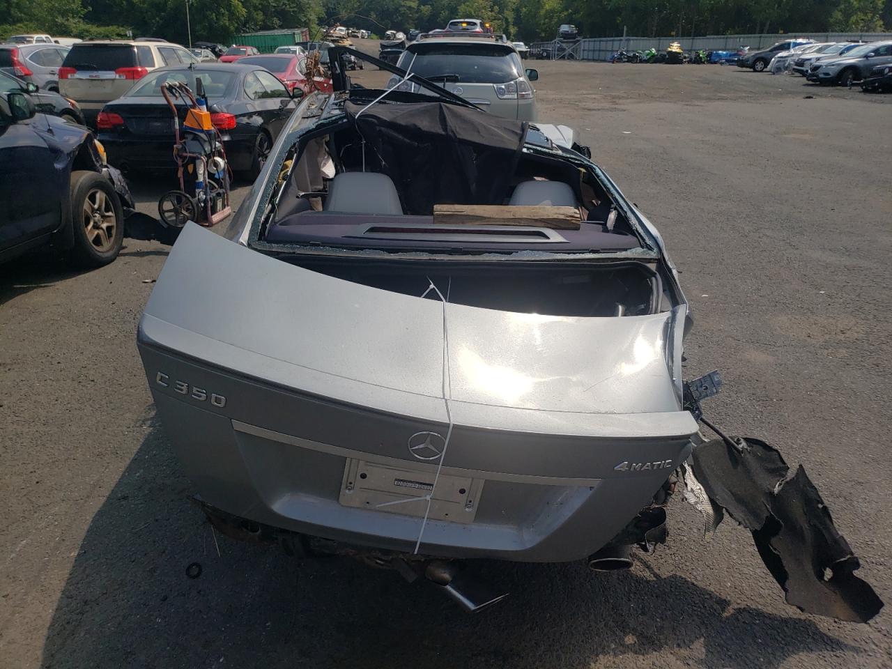 2014 Mercedes-Benz C-klasse VIN WDDGJ8JB4EG268872 Copart auction photo, all over damage thumbnail 6