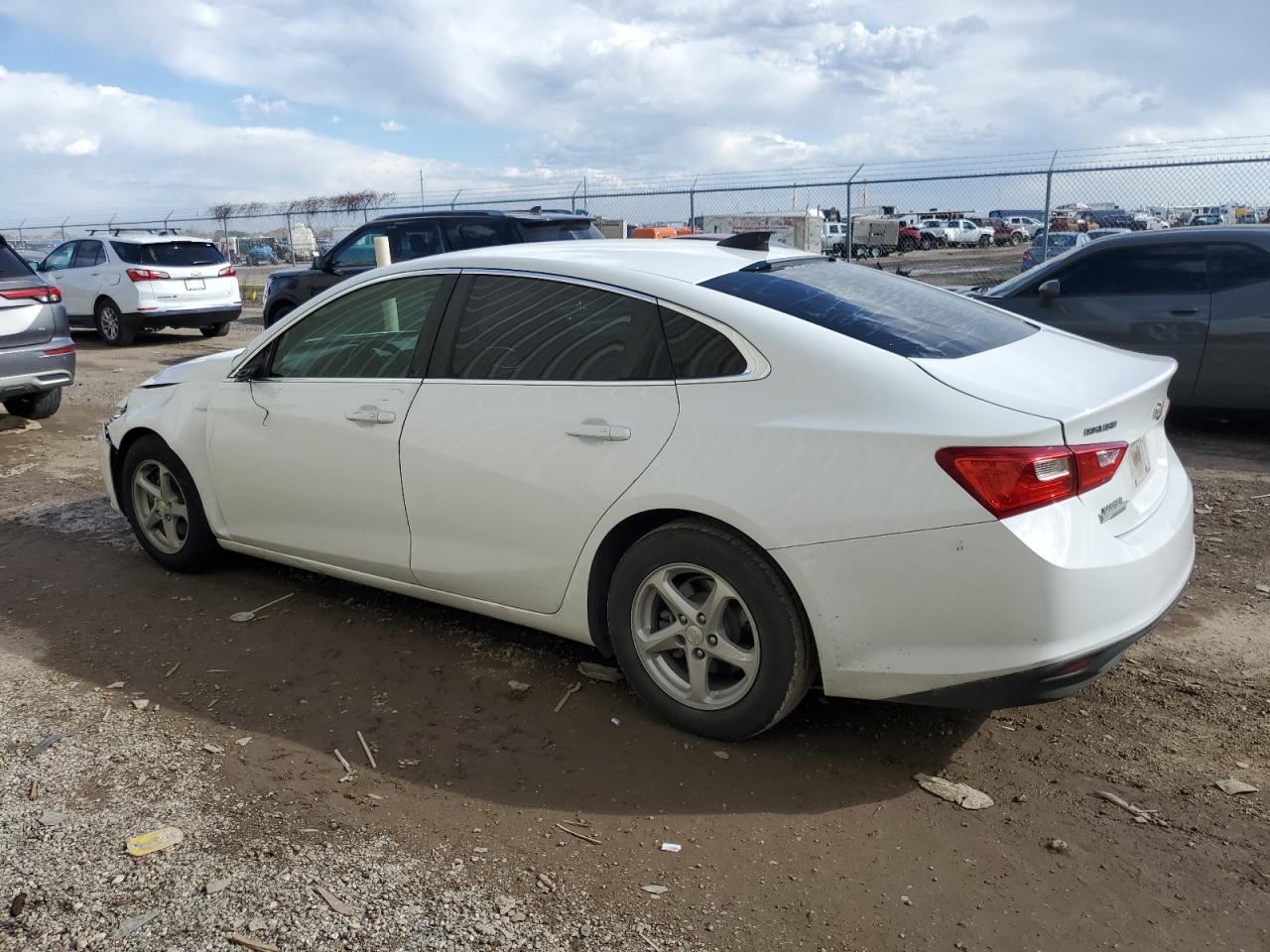 2017 Chevrolet Malibu VIN 1G1ZB5ST0HF139651 Copart auction photo, front end / side damage thumbnail 2