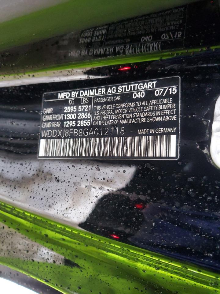 2016 Mercedes-Benz S-klasse VIN WDDXJ8FB8GA012118 Copart auction photo, mechanical / rear end damage thumbnail 13