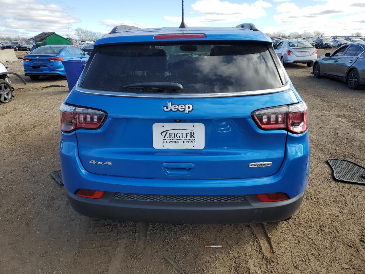 2020 Jeep Compass VIN 3C4NJDBB1LT165345 Copart auction photo, front end damage thumbnail 6
