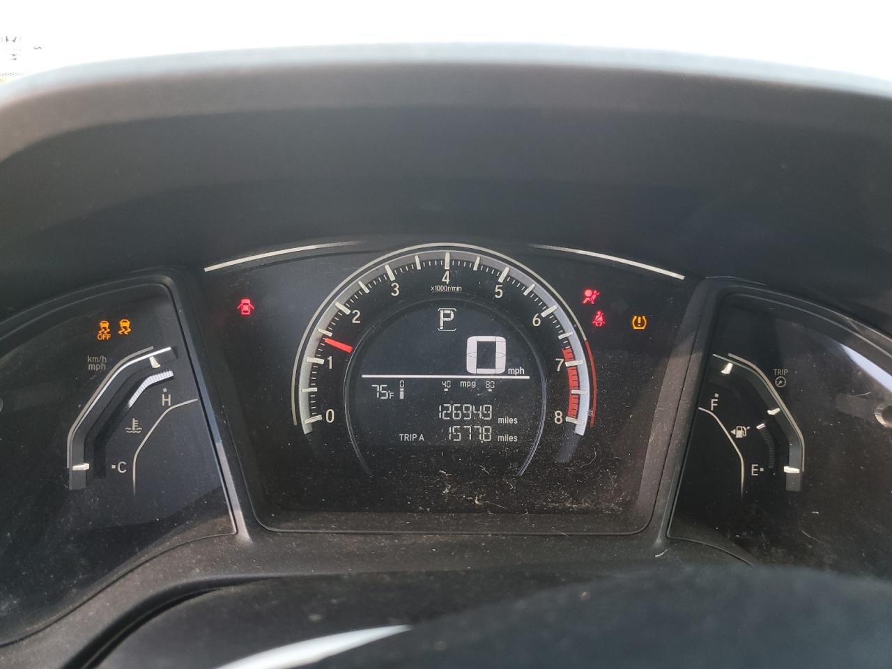 2016 Honda Civic VIN 19XFC2F55GE063063 Copart auction photo, front end / side damage thumbnail 9