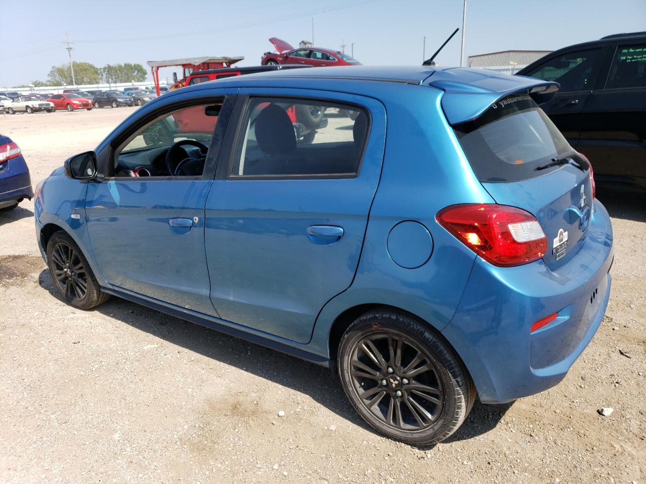 2019 Mitsubishi Mirage VIN ML32A5HJ4KH016404 Copart auction photo, side / rear end damage thumbnail 2