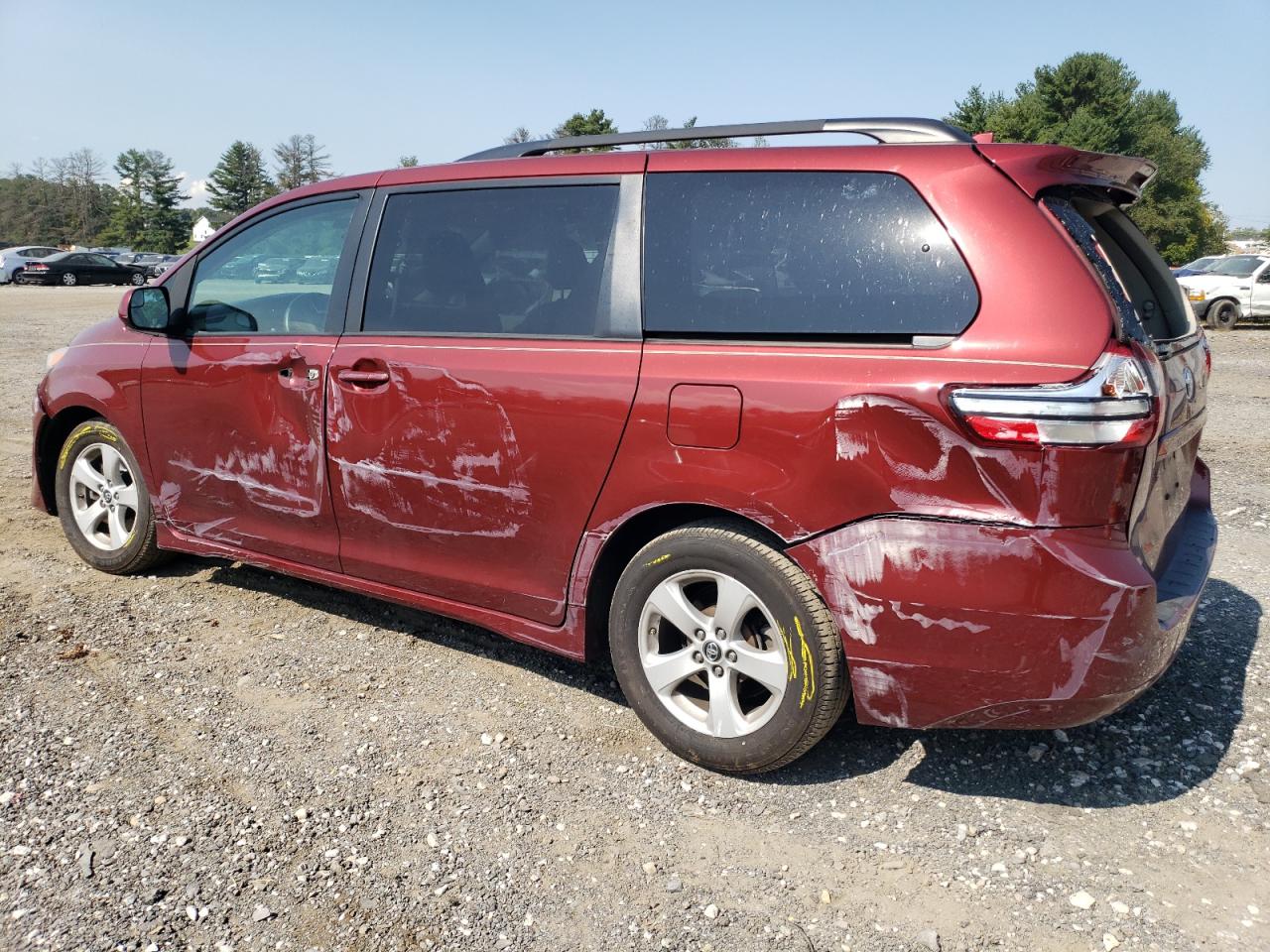 2020 Toyota Sienna VIN 5TDKZ3DC7LS051730 Copart auction photo, all over / minor dent/scratches damage thumbnail 2