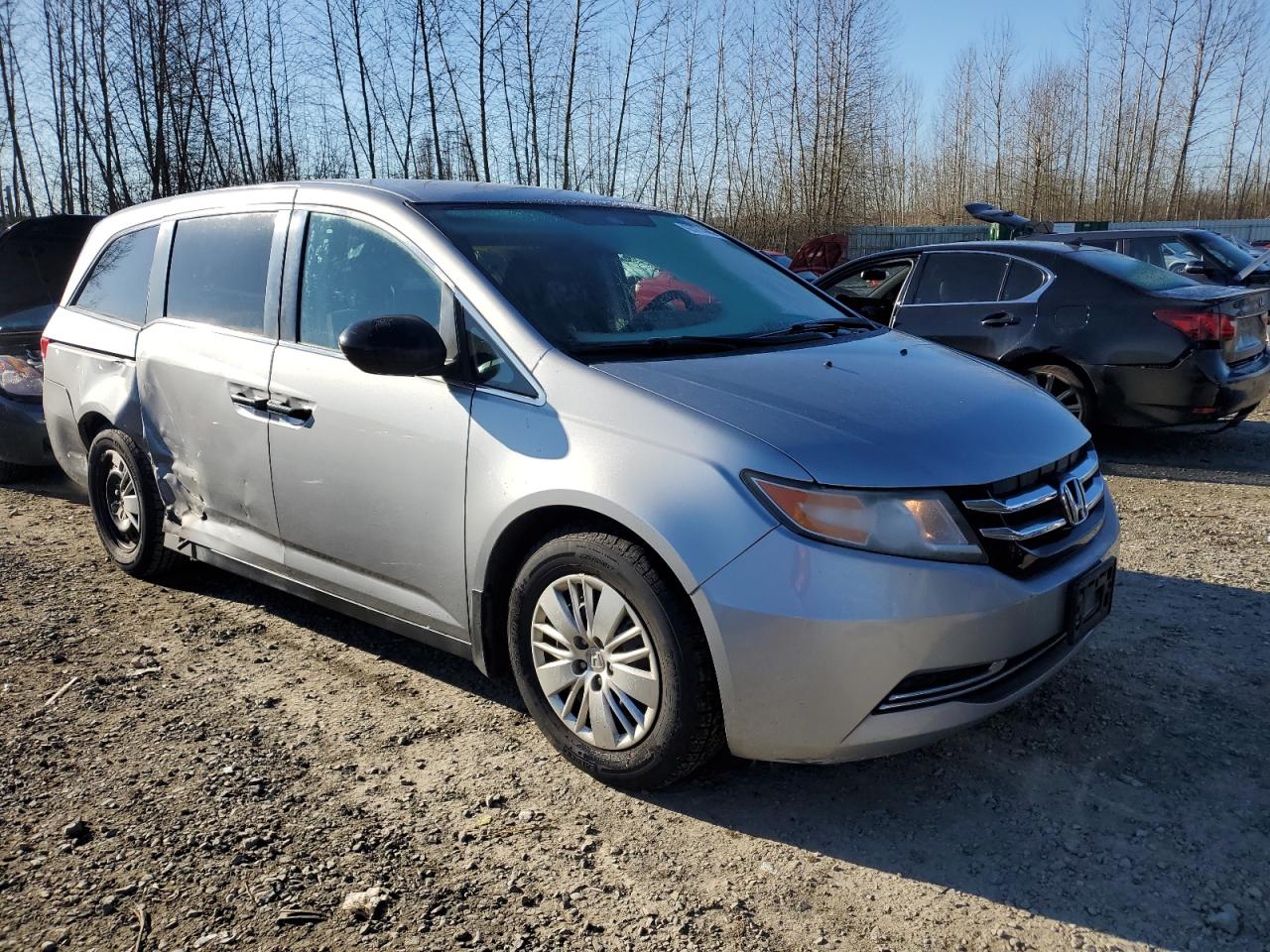 2016 Honda Odyssey VIN 5FNRL5H22GB126020 Copart auction photo, side damage thumbnail 4