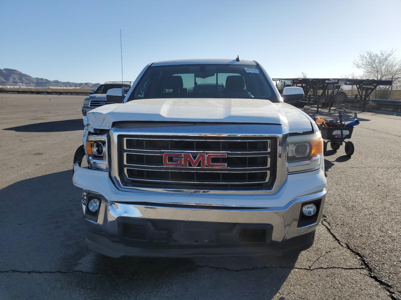 2014 GMC Sierra VIN 3GTP1UEC8EG559983 Copart auction photo, front end damage thumbnail 5