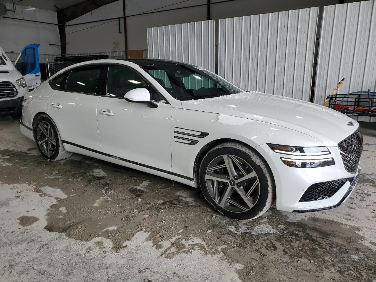 2024 Genesis G80 VIN KMTGB4SD9RU205369 Copart auction photo, rear end damage thumbnail 4