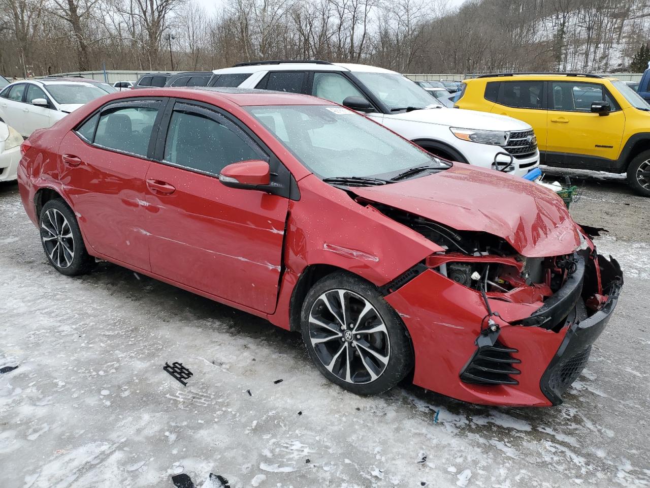 2018 Toyota Corolla VIN 2T1BURHE0JC000055 Copart auction photo, all over damage thumbnail 4