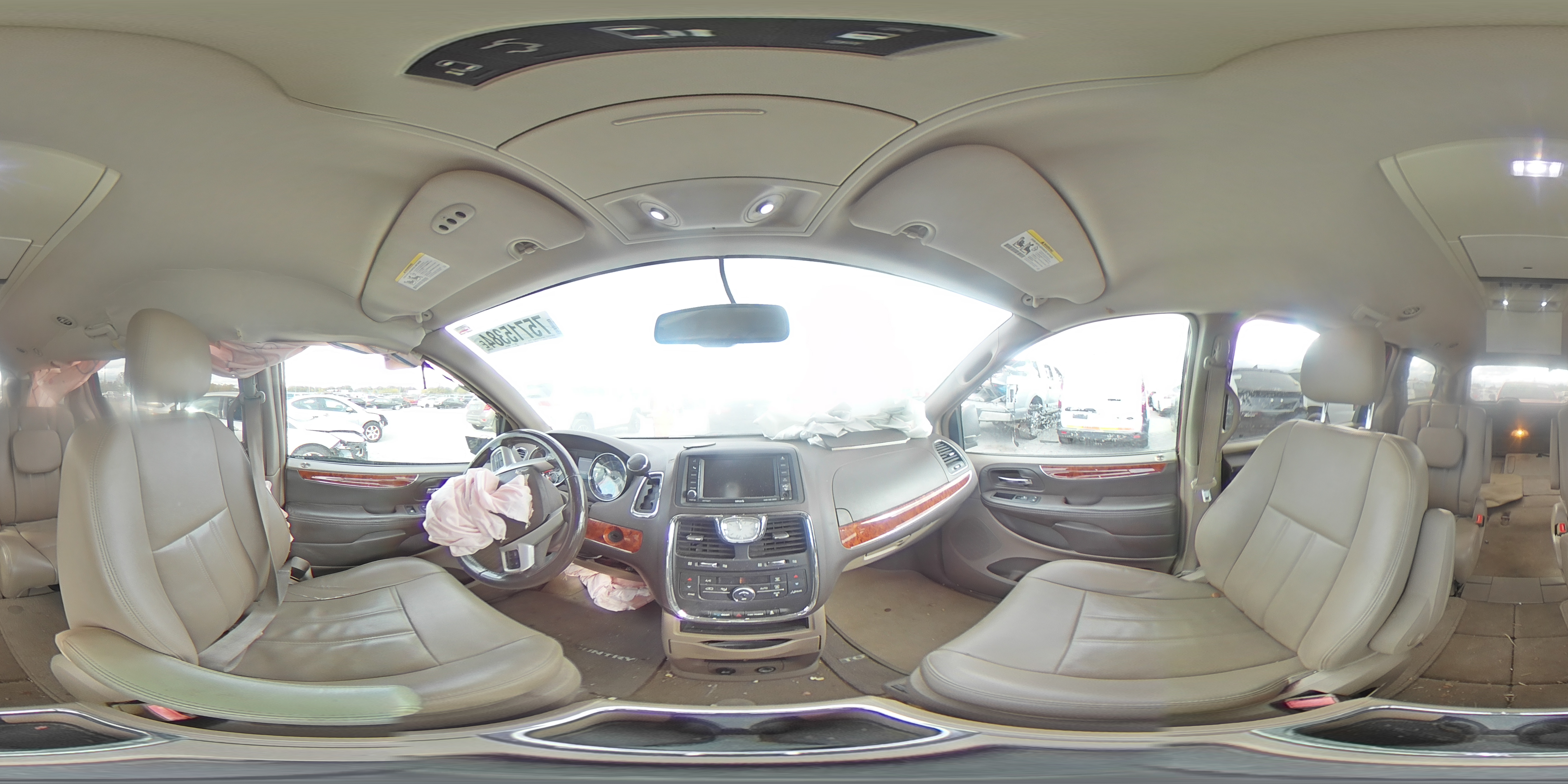 2015 Chrysler Town & Country VIN 2C4RC1BG0FR654445 Copart auction photo, side / front end damage thumbnail 13