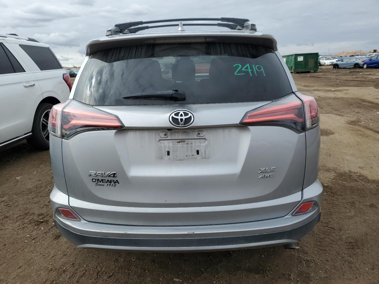 2018 Toyota RAV 4 VIN 2T3RFREV2JW800066 Copart auction photo, side / front end damage thumbnail 6