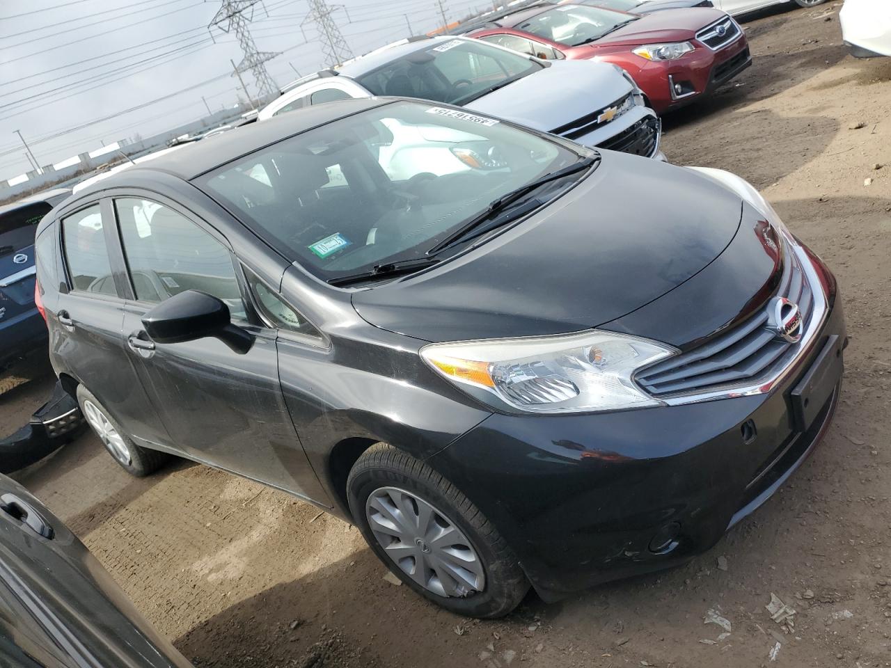 2015 Nissan Versa VIN 3N1CE2CP6FL367311 Copart auction photo, side / minor dent/scratches damage thumbnail 4