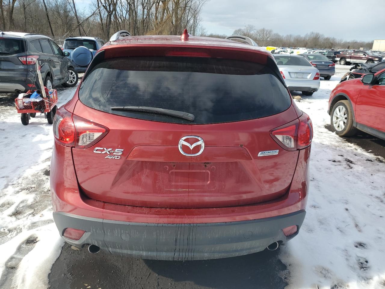 2013 Mazda CX-5 VIN JM3KE4BE4D0120911 Copart auction photo, side damage thumbnail 6