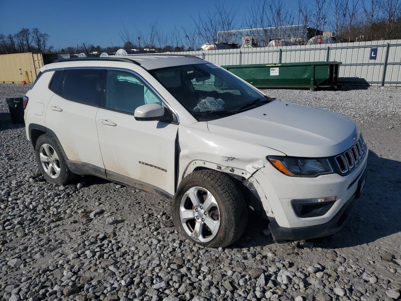 2018 Jeep Compass VIN 3C4NJDBB9JT176669 Copart auction photo, front end / undercarriage damage thumbnail 4