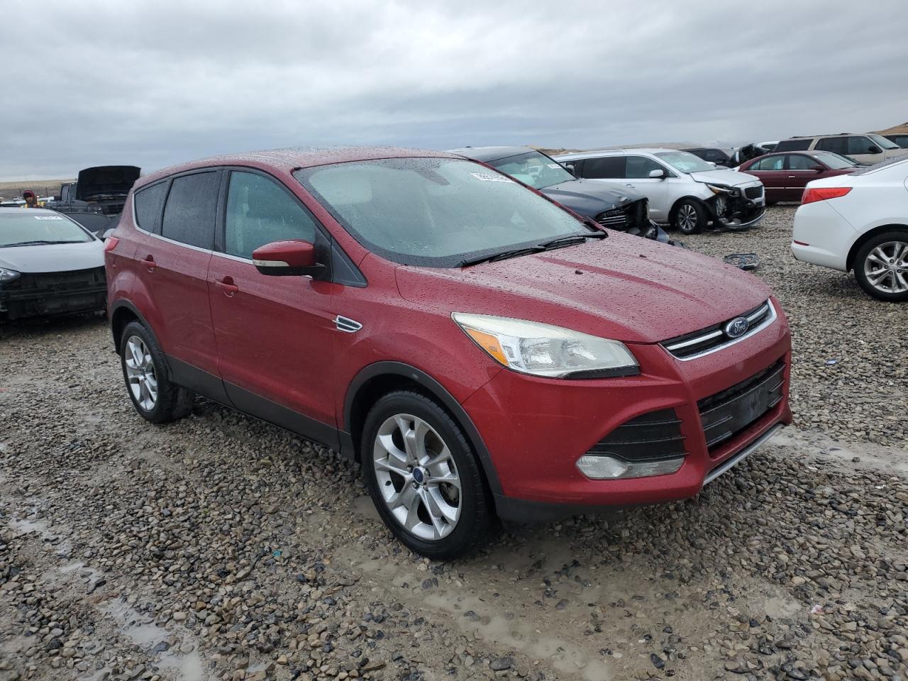 2013 Ford Escape VIN 1FMCU9H97DUD80571 Copart auction photo, side / front end damage thumbnail 4
